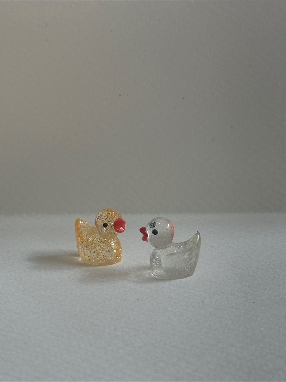 Tiny Rubber Duck Figurines - Set of 2